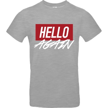 Der Keller Der Keller - Hello Again Red T-Shirt B&C EXACT 190 - heather grey