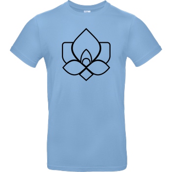 Der Keller Der Keller - Rose Clean T-Shirt B&C EXACT 190 - Sky Blue