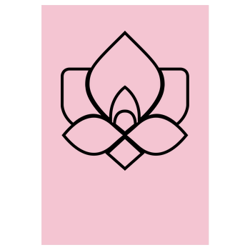 Der Keller - Rose Clean Art Print pink