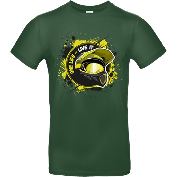 Derne Derne - Helmet T-Shirt B&C EXACT 190 -  Bottle Green