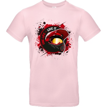 Derne Derne - Helmet T-Shirt B&C EXACT 190 - Light Pink