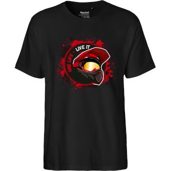 Derne Derne - Helmet T-Shirt Fairtrade T-Shirt - black