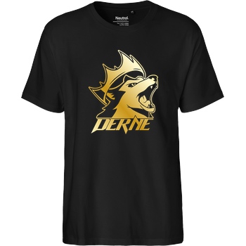 Derne Derne - Howling Wolf T-Shirt Fairtrade T-Shirt - black
