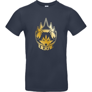 Derne Derne - Wolf T-Shirt B&C EXACT 190 - Navy