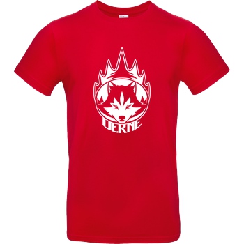 Derne Derne - Wolf T-Shirt B&C EXACT 190 - Red