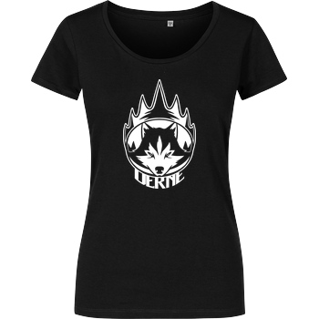 Derne Derne - Wolf T-Shirt Girlshirt schwarz