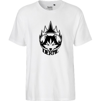 Derne Derne - Wolf T-Shirt Fairtrade T-Shirt - white