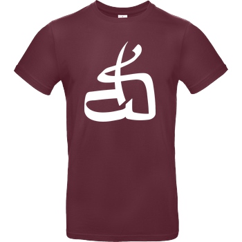 DerSorbus DerSorbus - Kalligraphie Logo T-Shirt B&C EXACT 190 - Burgundy