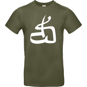DerSorbus DerSorbus - Kalligraphie Logo T-Shirt B&C EXACT 190 - Khaki