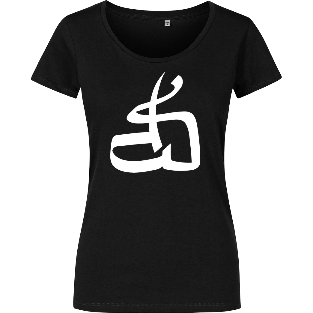 DerSorbus DerSorbus - Kalligraphie Logo T-Shirt Girlshirt schwarz