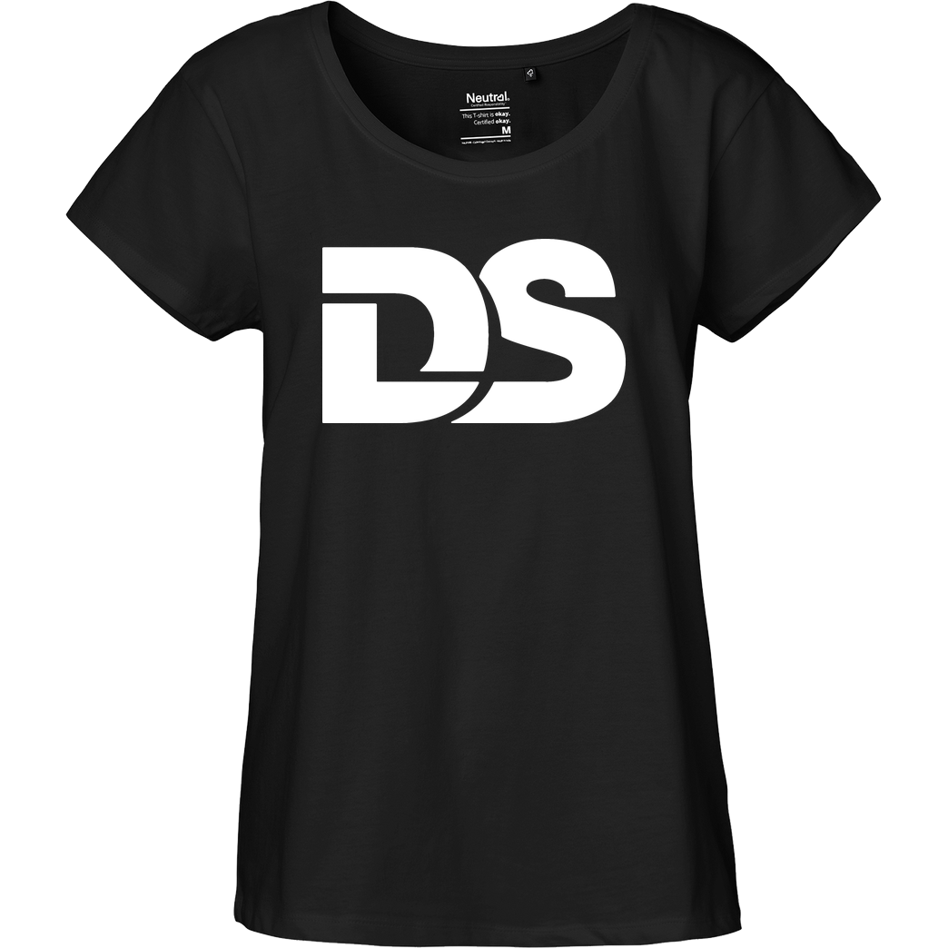 DerSorbus DerSorbus - Old school Logo T-Shirt Fairtrade Loose Fit Girlie - black