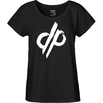 dieserpan dieserpan - Logo T-Shirt Fairtrade Loose Fit Girlie - black