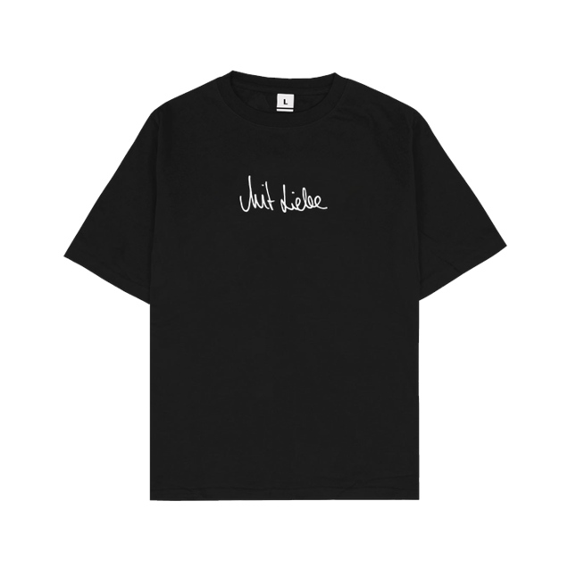 dieserpan - dieserpan - Mit Liebe - T-Shirt - Oversize T-Shirt - Black