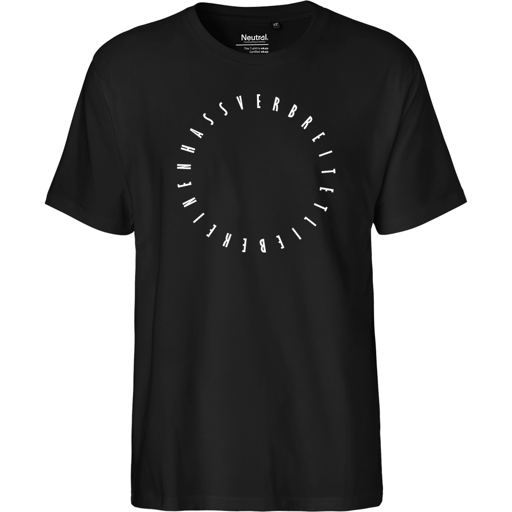 dieserpan dieserpan - verbreitet Liebe T-Shirt Fairtrade T-Shirt - black