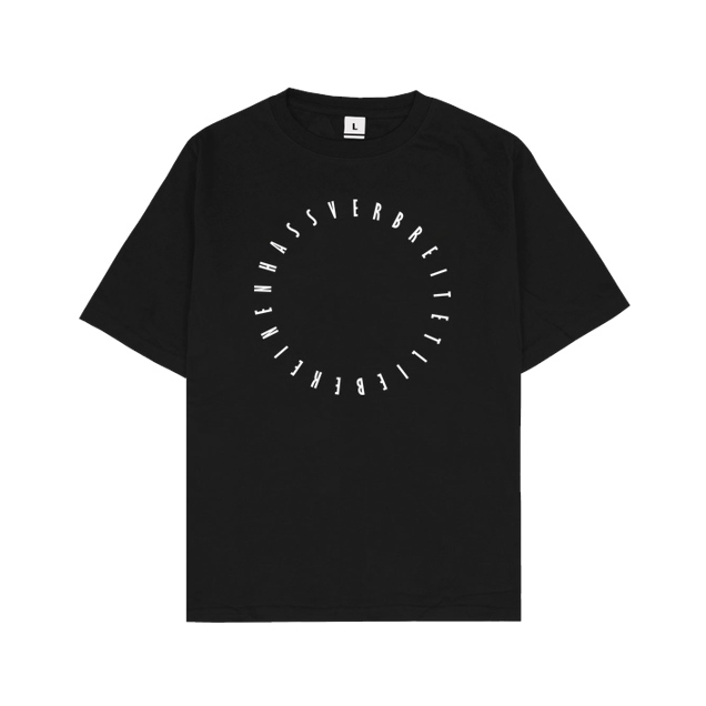 dieserpan - dieserpan - verbreitet Liebe - T-Shirt - Oversize T-Shirt - Black