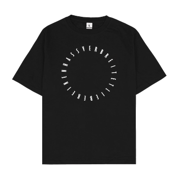 dieserpan - verbreitet Liebe Oversize T-Shirt - Black