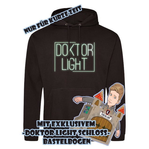 DOKTOR LIGHT - Doktor Light - DL Glow in the Dark - Sweatshirt - JH Hoodie - Schwarz