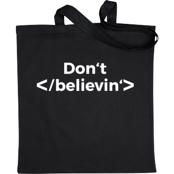 Don't stop believing Bag Black