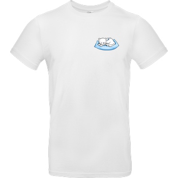 Dreemtum Dreemtum - Sleepy Cat T-Shirt B&C EXACT 190 -  White