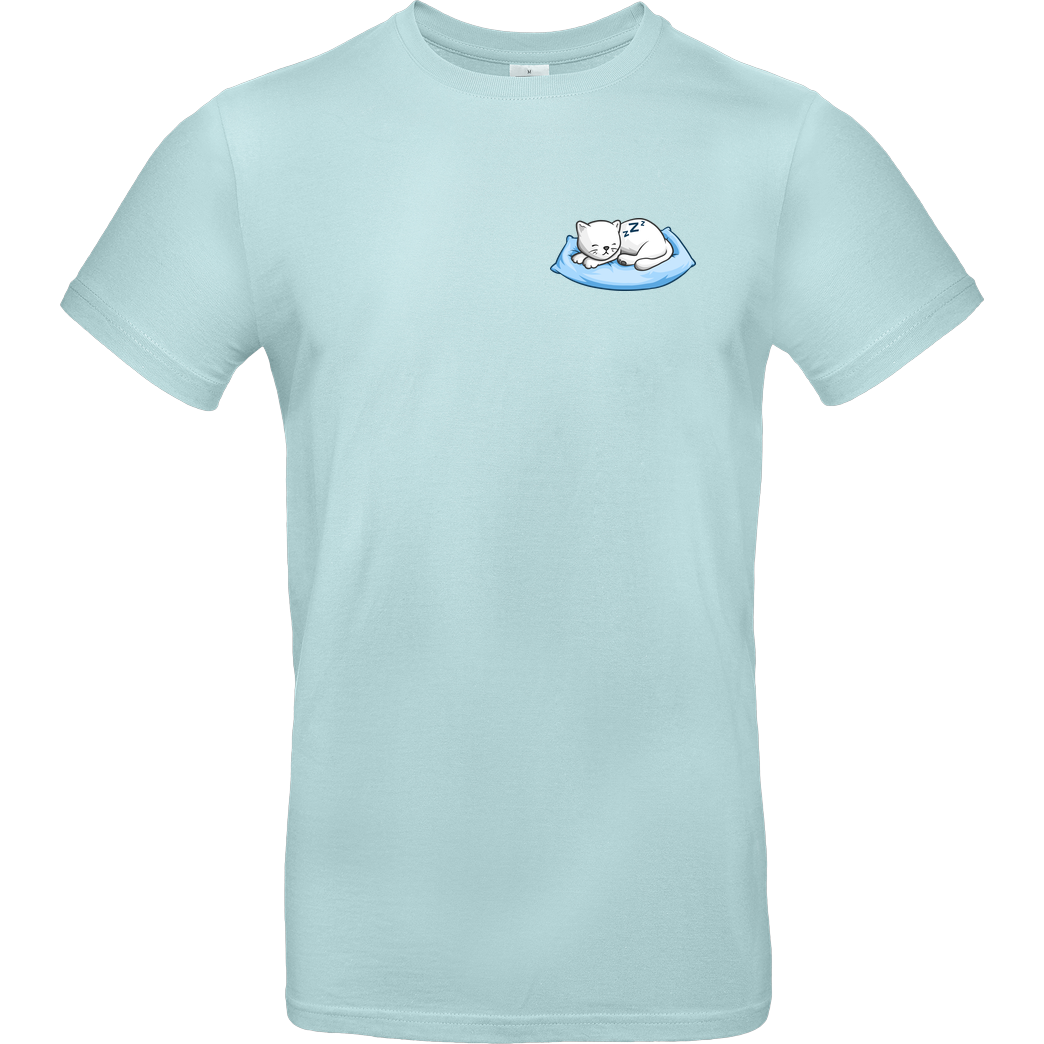 Dreemtum Dreemtum - Sleepy Cat T-Shirt B&C EXACT 190 - Mint
