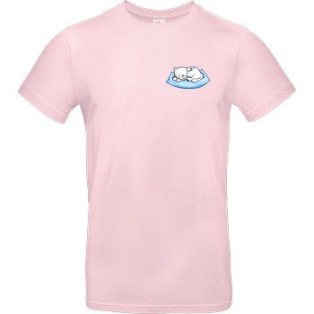 Dreemtum Dreemtum - Sleepy Cat T-Shirt B&C EXACT 190 - Light Pink