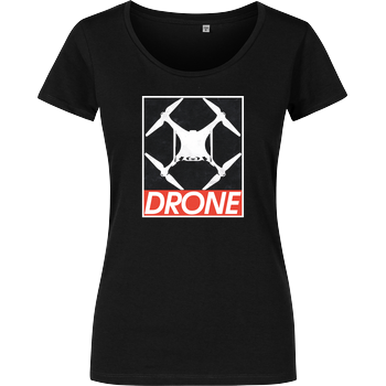 Drone Girlshirt schwarz