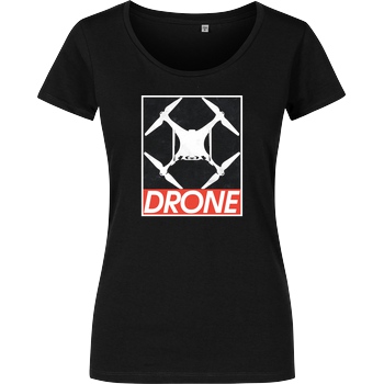 FilmenLernen.de Drone T-Shirt Girlshirt schwarz