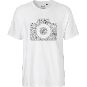 Dustin Dustin Naujokat - VlogGang Camera T-Shirt Fairtrade T-Shirt - white