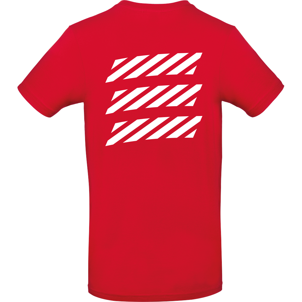 Echtso Echtso - Striped Logo T-Shirt B&C EXACT 190 - Red