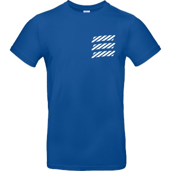 Echtso Echtso - Striped Logo T-Shirt B&C EXACT 190 - Royal Blue