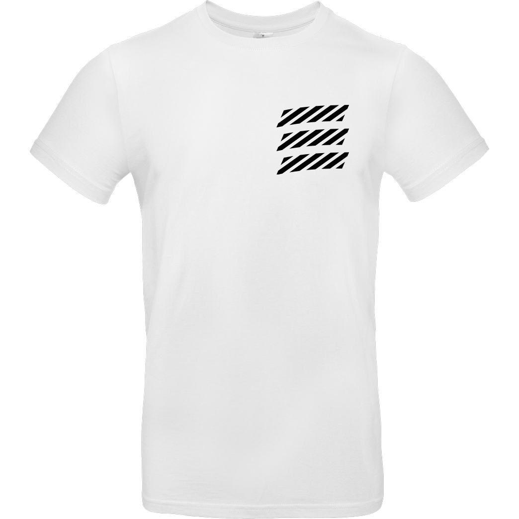 Echtso Echtso - Striped Logo T-Shirt B&C EXACT 190 -  White