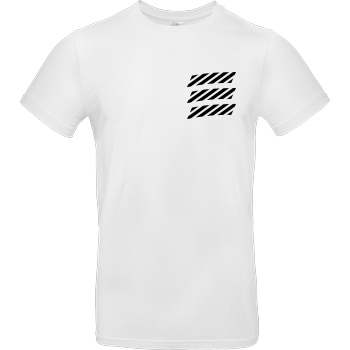 Echtso Echtso - Striped Logo T-Shirt B&C EXACT 190 -  White