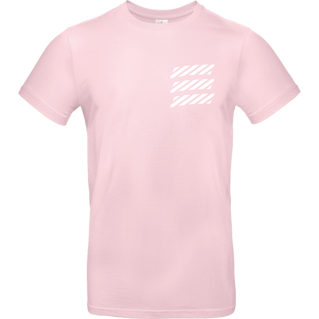 Echtso Echtso - Striped Logo T-Shirt B&C EXACT 190 - Light Pink