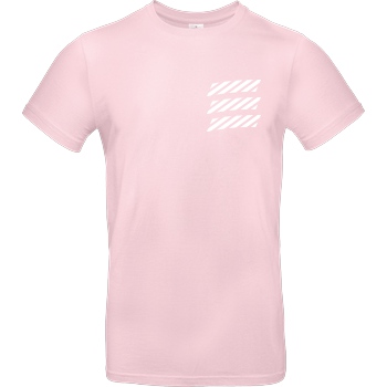 Echtso Echtso - Striped Logo T-Shirt B&C EXACT 190 - Light Pink