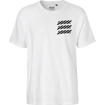 Echtso - Striped Logo Fairtrade T-Shirt - white