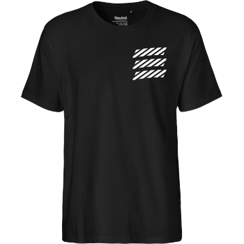 Echtso - Striped Logo Fairtrade T-Shirt - black