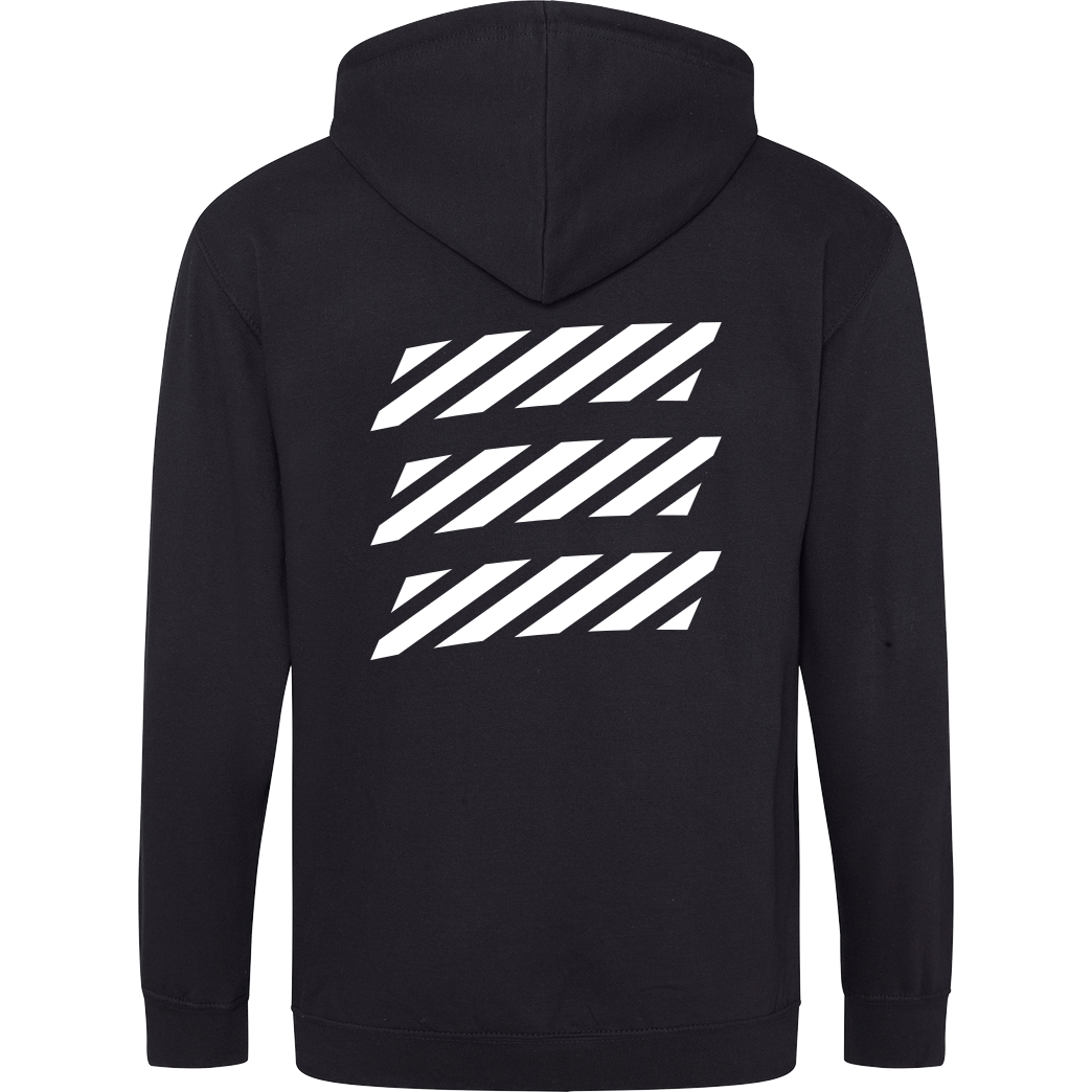 Echtso Echtso - Striped Logo Sweatshirt Hoodiejacke schwarz
