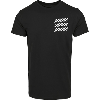 Echtso - Striped Logo House Brand T-Shirt - Black