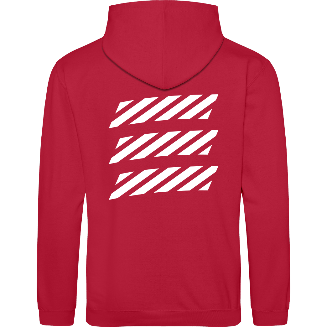 Echtso Echtso - Striped Logo Sweatshirt JH Hoodie - red