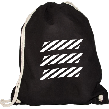 Echtso - Striped Logo Gymsac schwarz