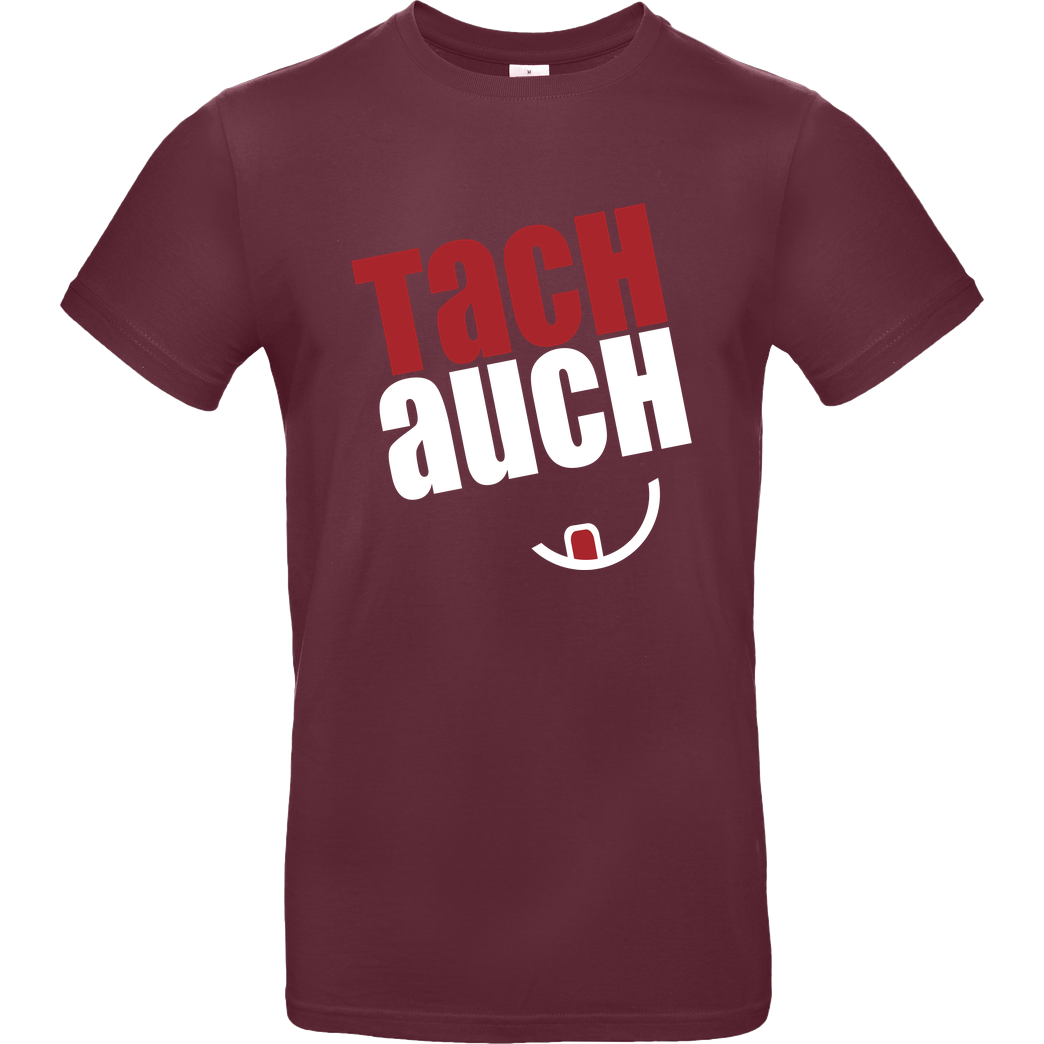 Ehrliches Essen Ehrliches Essen - Tachauch weiss T-Shirt B&C EXACT 190 - Burgundy