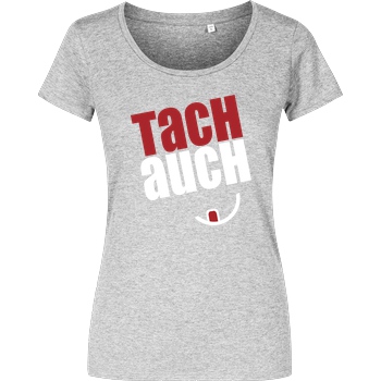Ehrliches Essen Ehrliches Essen - Tachauch weiss T-Shirt Girlshirt heather grey