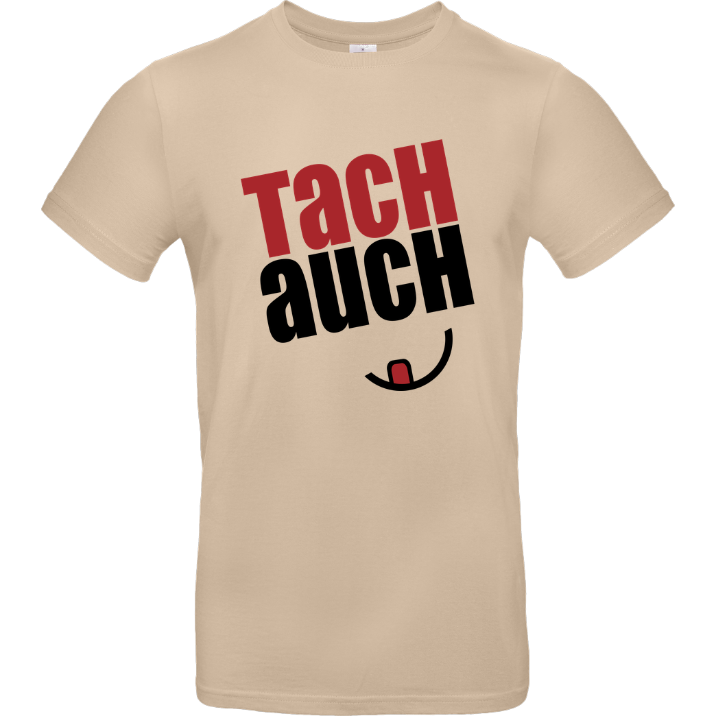 Ehrliches Essen Ehrliches Essen - Tachauch schwarz T-Shirt B&C EXACT 190 - Sand