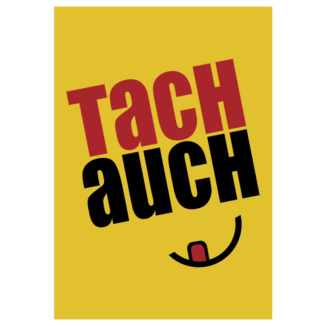 Ehrliches Essen Ehrliches Essen - Tachauch schwarz Druck Art Print yellow