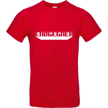 None Endgegner T-Shirt B&C EXACT 190 - Red