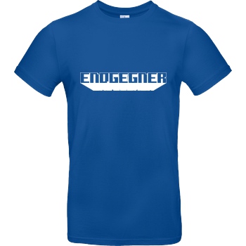 None Endgegner T-Shirt B&C EXACT 190 - Royal Blue