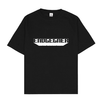 None Endgegner T-Shirt Oversize T-Shirt - Black