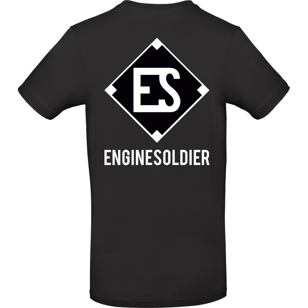 EngineSoldier EngineSoldier - Logo T-Shirt B&C EXACT 190 - Black