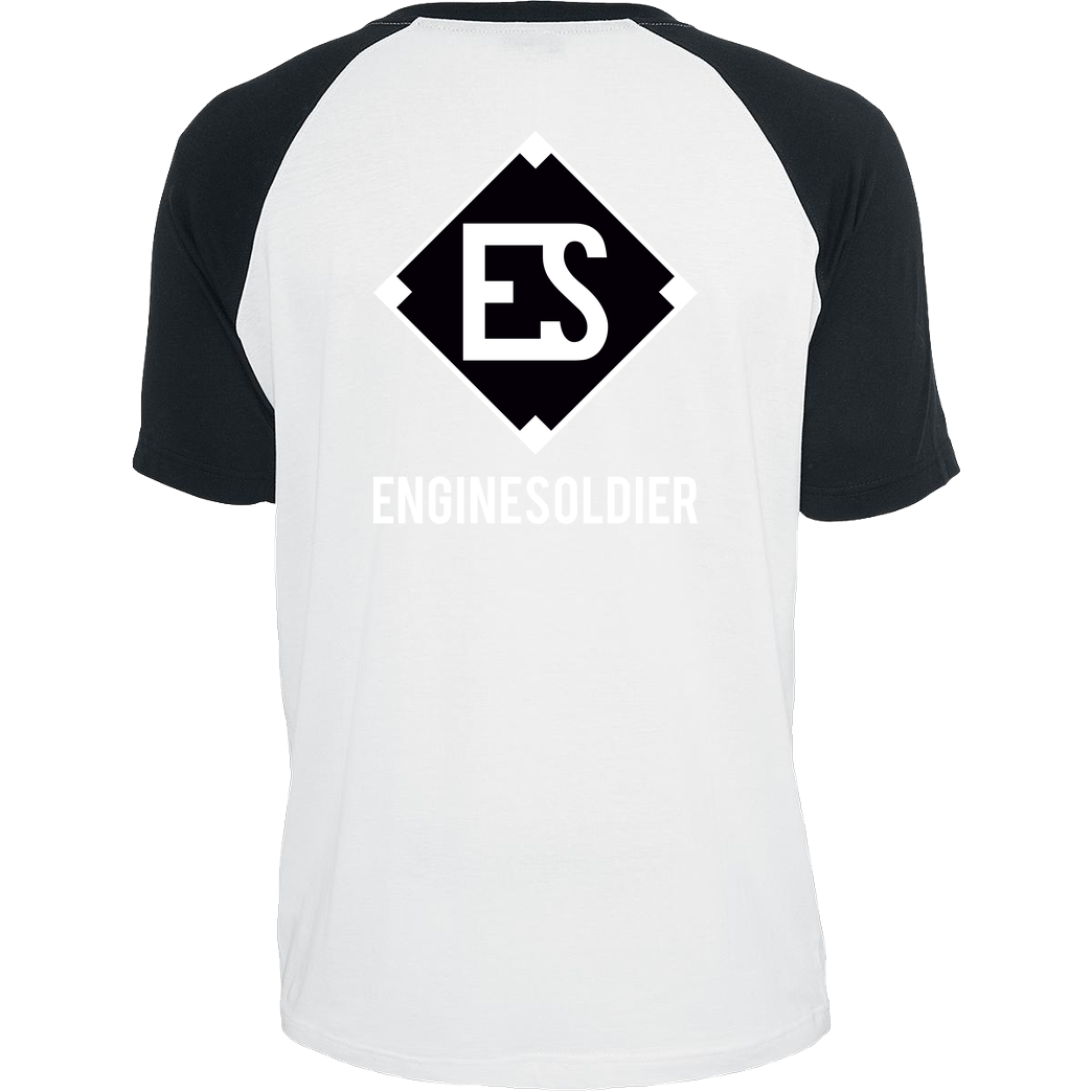 EngineSoldier EngineSoldier - Logo T-Shirt Raglan Tee white