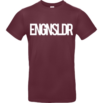 EngineSoldier EngineSoldier - Typo T-Shirt B&C EXACT 190 - Burgundy